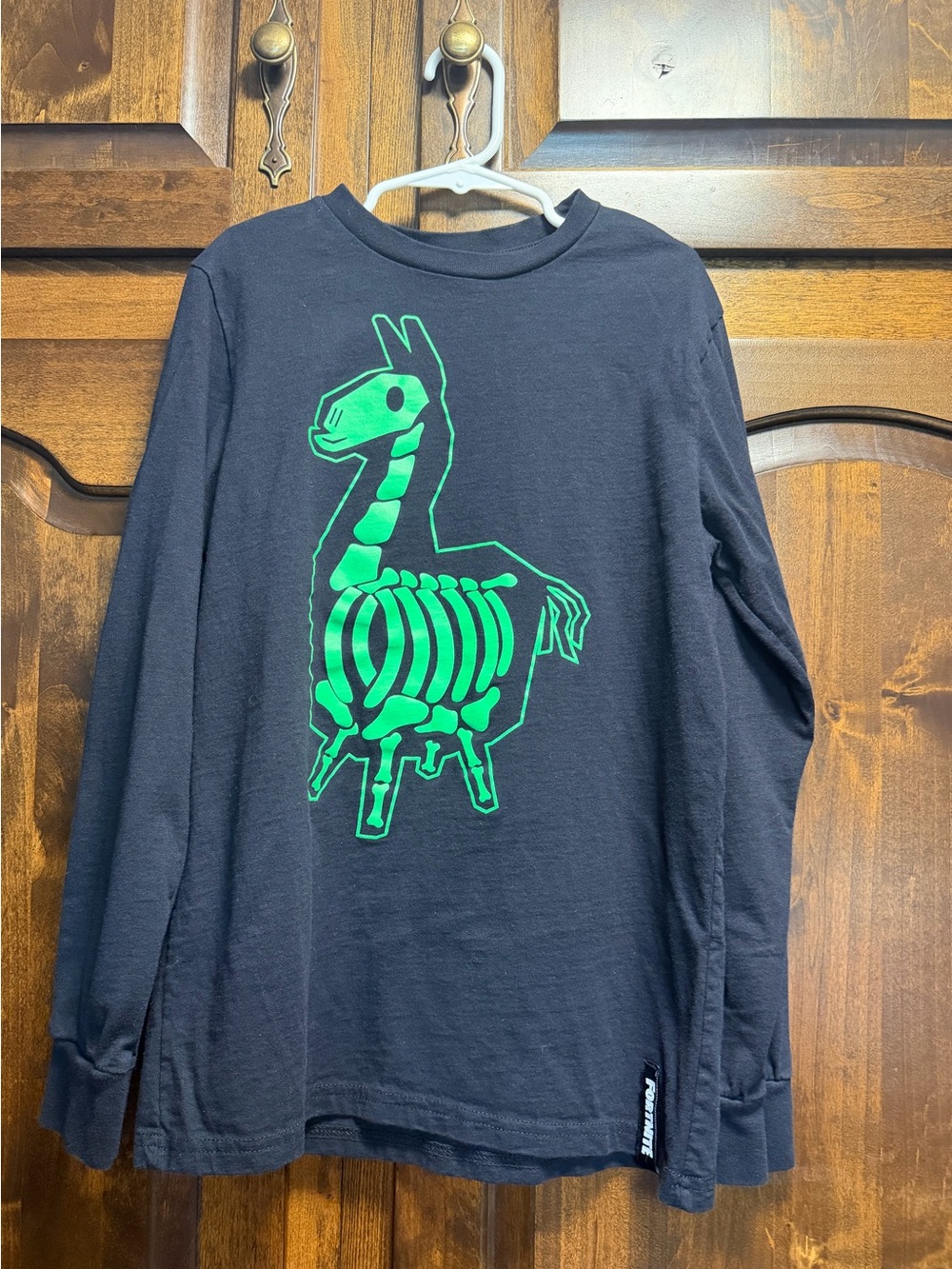 Fortnite Liama X-Ray Graphic T-Shirt Boy's Size 10-12 Black